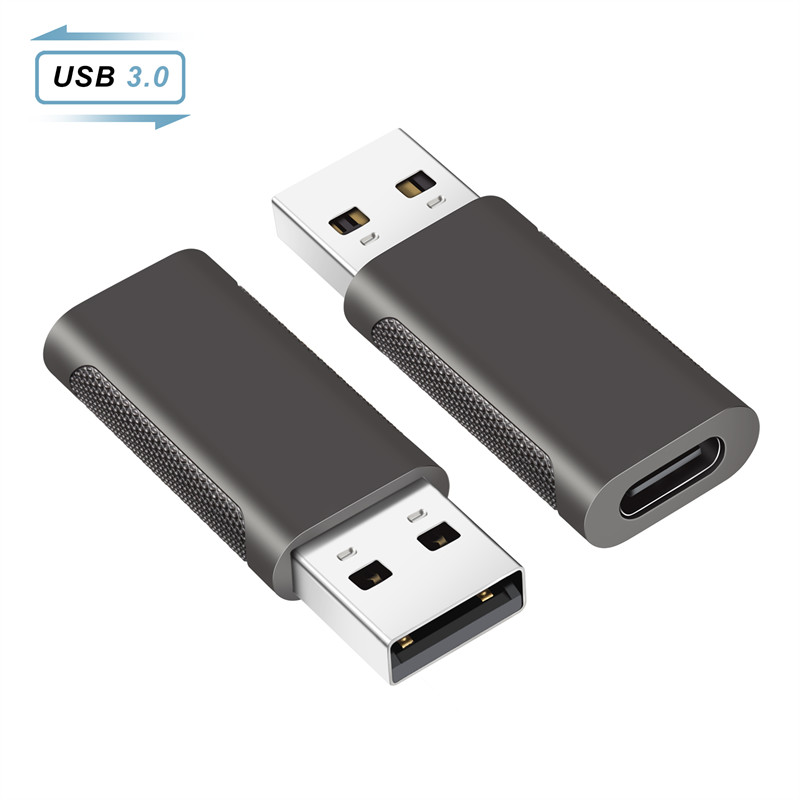 长款双面3.0USB公转C母转接头